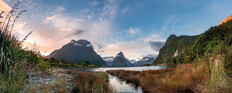 Mitre Peak and Mount Philipps