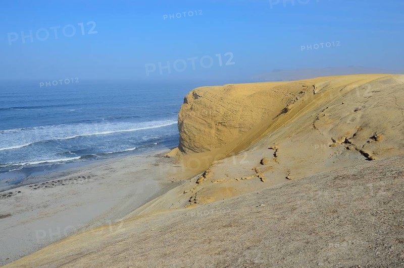 Sandstone cliffs at Supay Beach