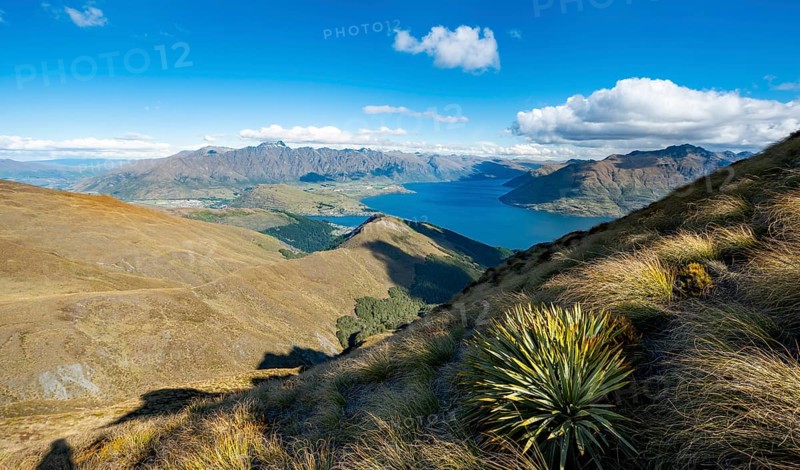View of Lake Wakatipu and Mountain Range The Remarkables
