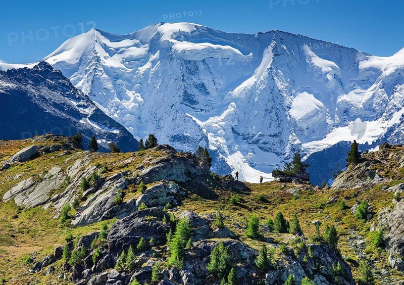 Piz Palue above the Bernina Valley