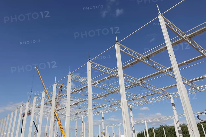 Shell of a logistics hall