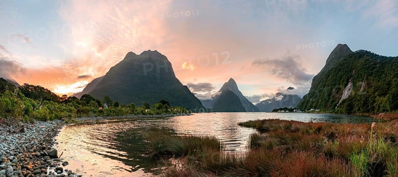 Mitre Peak and Mount Philipps