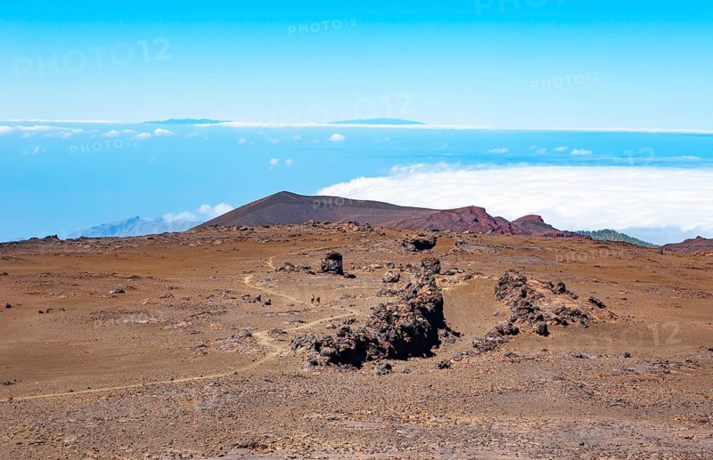 Volcano hike at the foot of the Pico Viejo