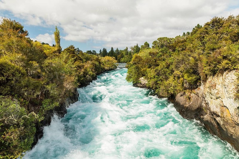Huka Falls Waterfall