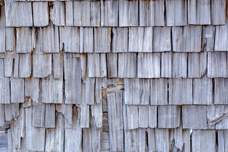Old wooden shingles