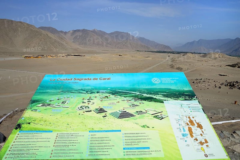 Information board at the ruins of the oldest city in America