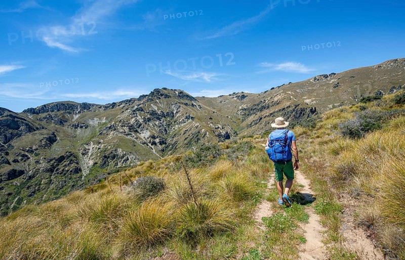 Hikers on trail