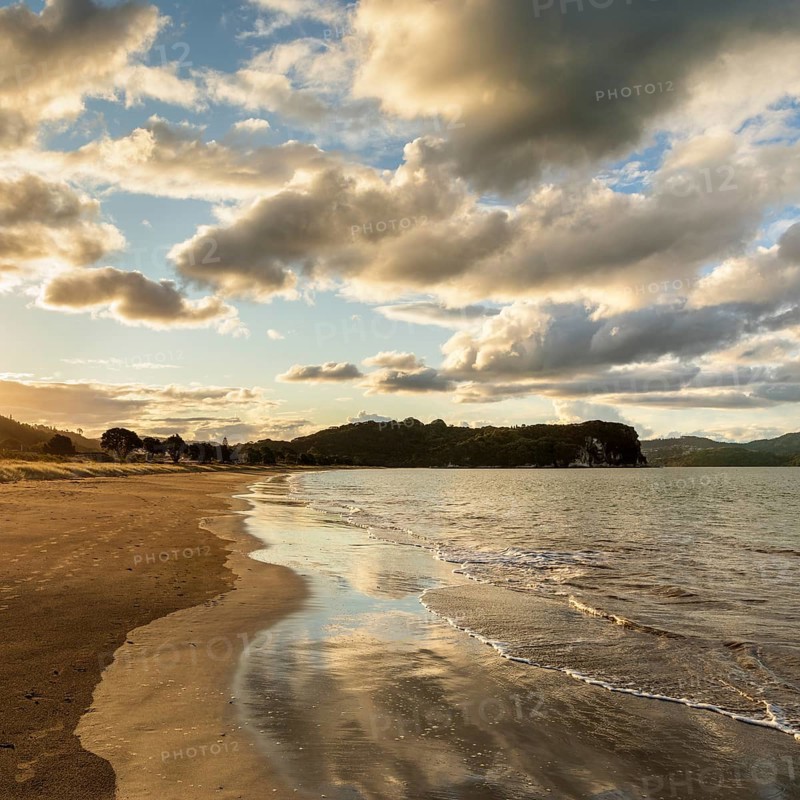 Cooks Beach at sunset