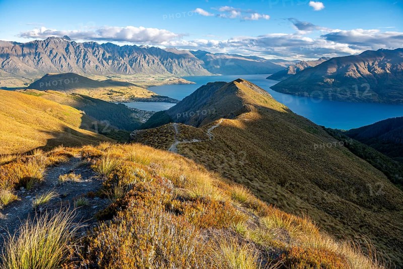 View of Lake Wakatipu and Mountain Range The Remarkables