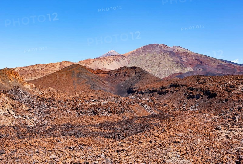 Volcanic landscape at the foot of the Pico Viejo