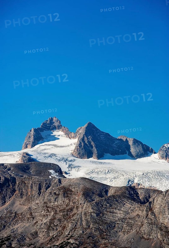 View to the Hallstatt Glacier and High Dachstein