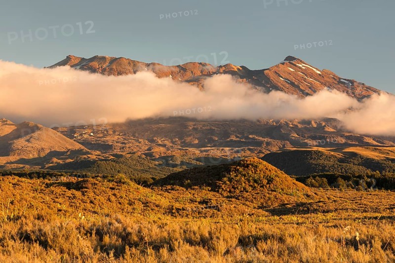 Mount Ruapehu at sunset
