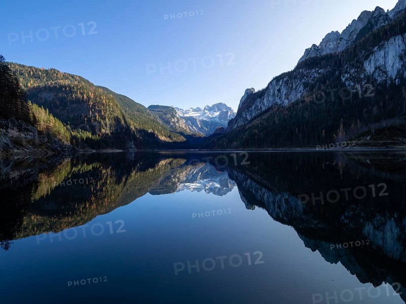 Reflection of the Gosaukamm and Dachstein with glacier in the Gosausee