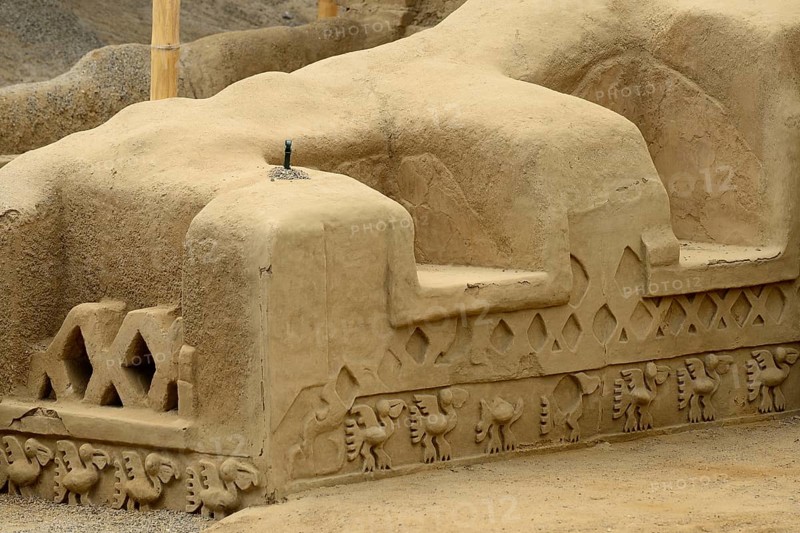 Artistic walls of mud brick