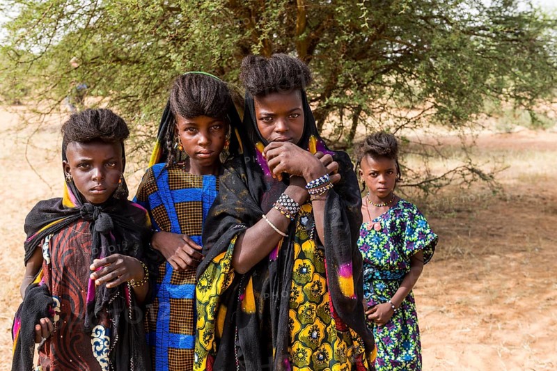 Young girls at the Gerewol festival