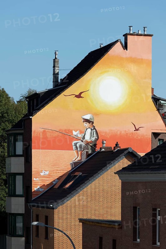 Mural See-Watch by streetart artist Klaus Klinger