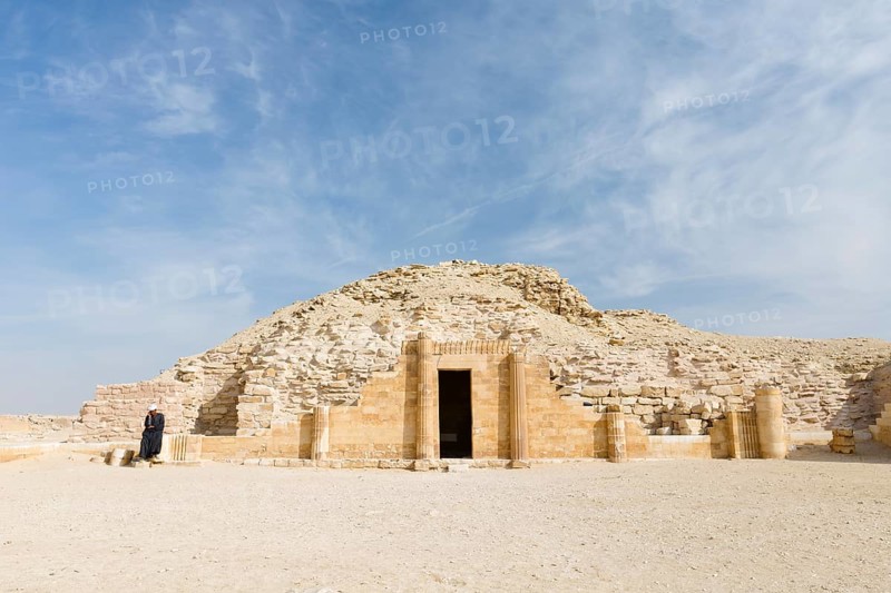 Entrance to the House of the South at the Djoser step pyramid complex in Saqqara