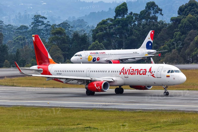 An Avianca Airbus A321 aircraft with registration number N725AV at Medellin Rionegro Airport