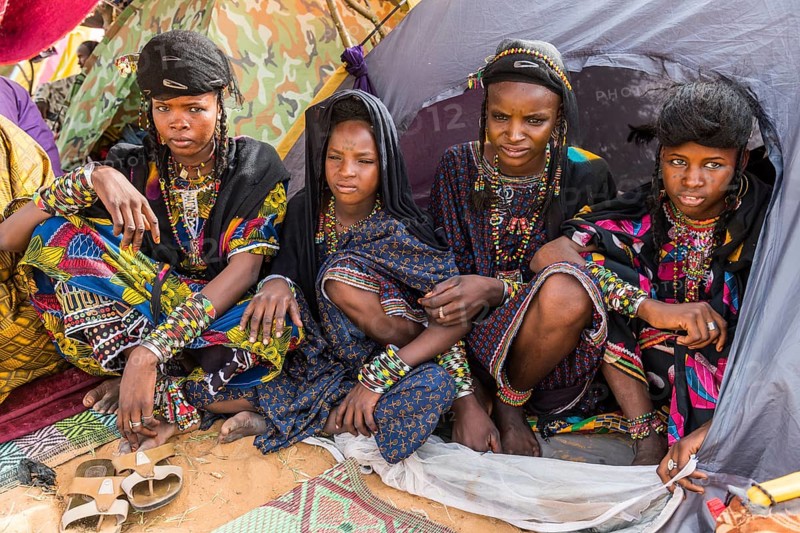 Young girls at the Gerewol festival