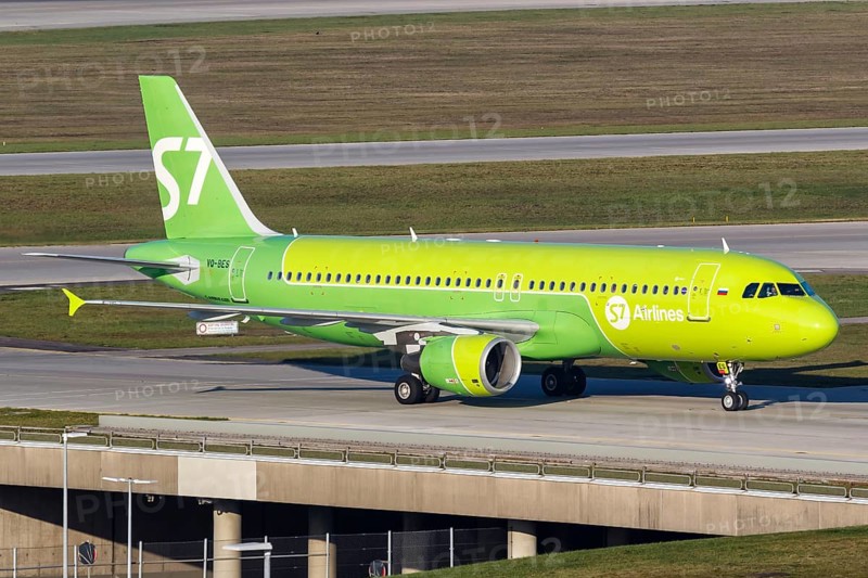 An Airbus A320 of S7 Airlines with the registration number VQ-BES at Munich Airport