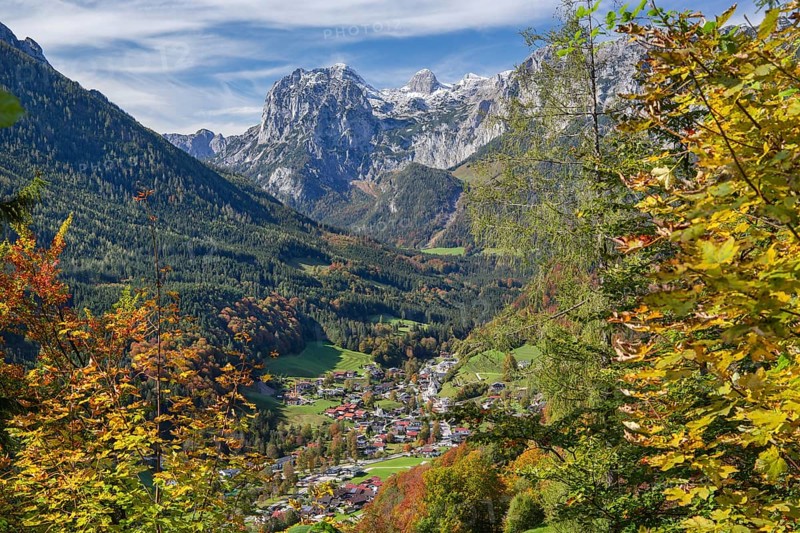 Village overview with Reiteralpe