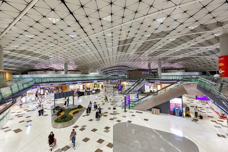 Midfield Concourse Terminal of Hong Kong Chek Lap Kok Airport