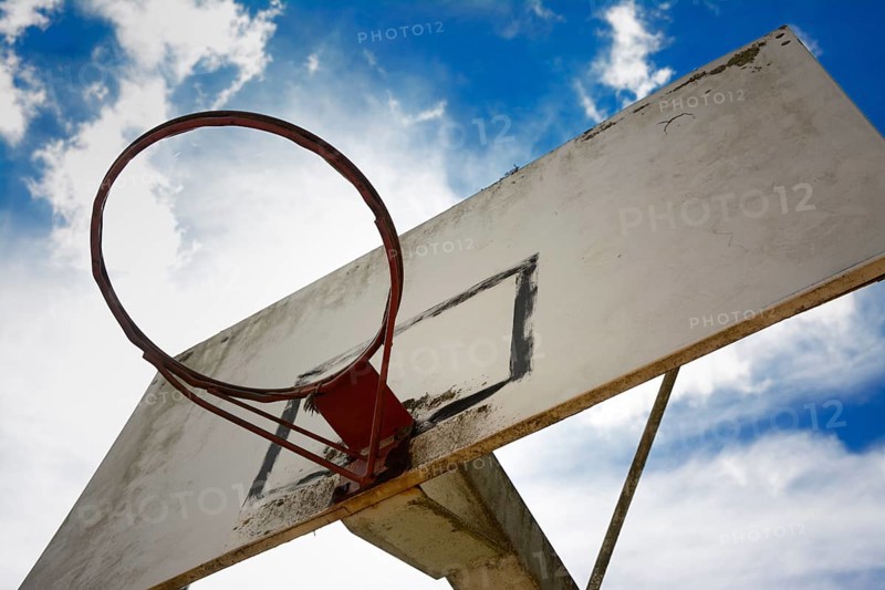 Old basketball hoop