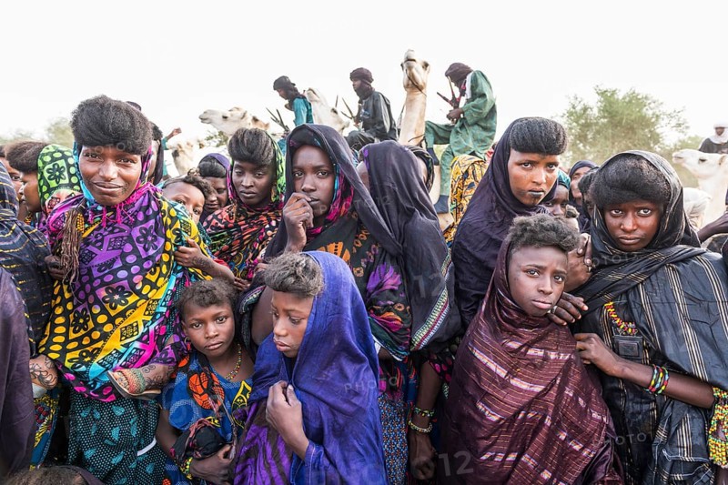 Young girls at the Gerewol festival