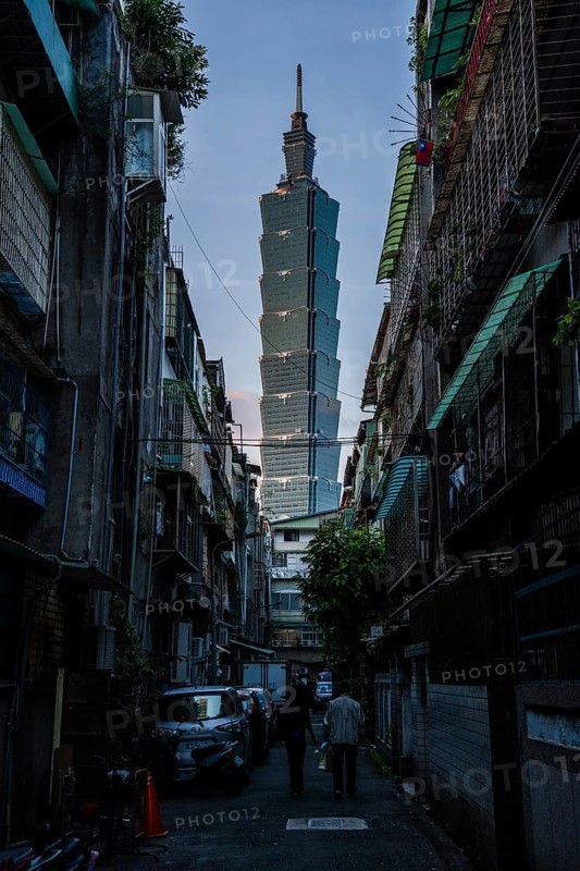 Taipei 101 Tower from Songyong Road