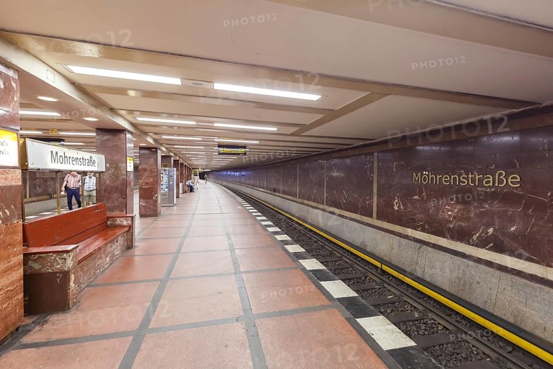 Mohrenstrasse Berlin Underground Metro Underground Station Tunnel Station U Bahn