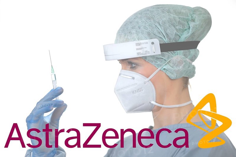 Symbol picture Corona vaccine of the company ASTRAZENECA