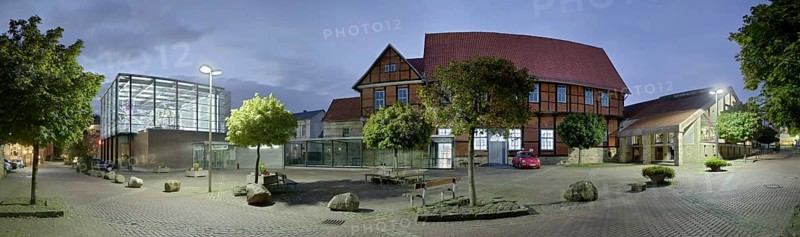 Helicopter Museum illuminates Panorama Bueckeburg Germany