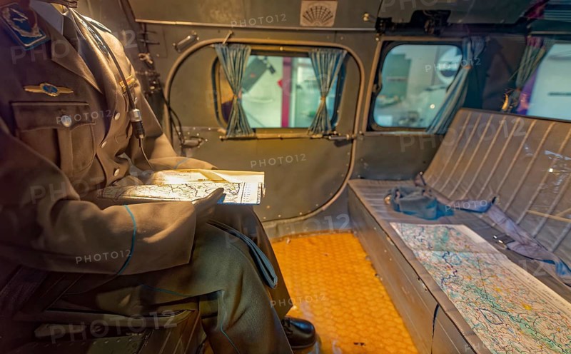 Helicopter museum interior