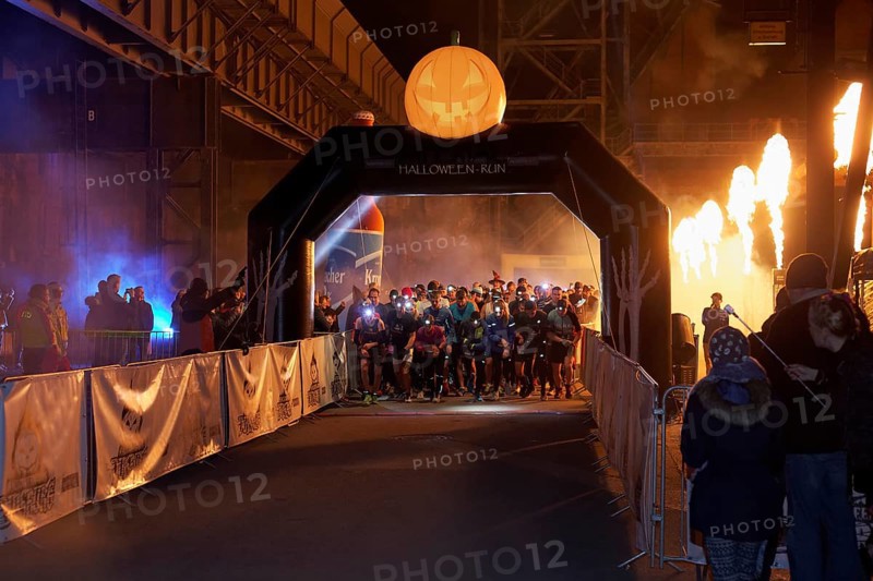 Start of the Halloween Run at the Landschaftspark Duisburg-Nord