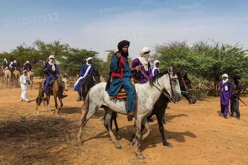 Tuaregs on their camels