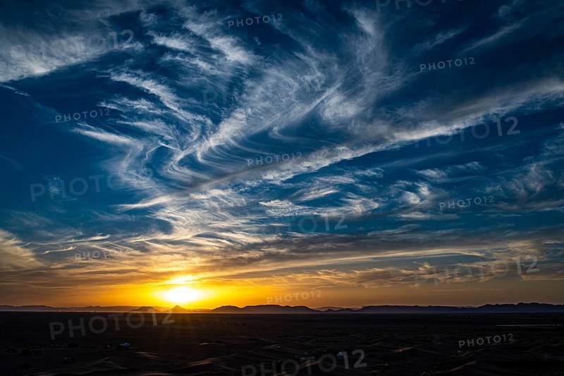Sunset in the desert