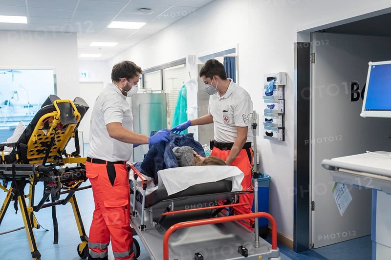 Emergency room of a Covid patient