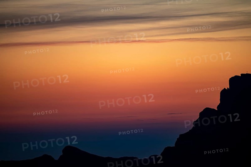 Summit of the high Ifen at sunrise