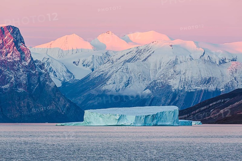 Iceberg in fjord