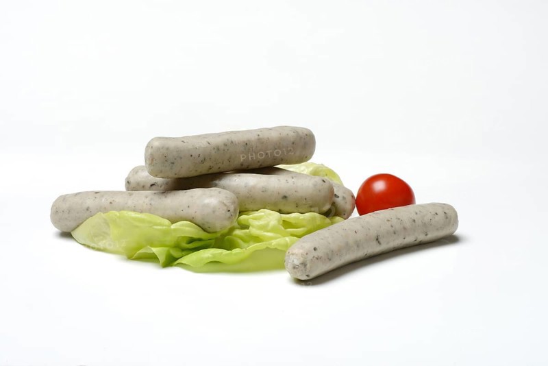 Nuremberger Rostbratwurst on a plate