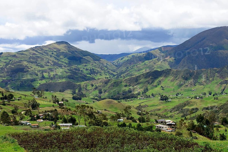 Agriculturally used hill country