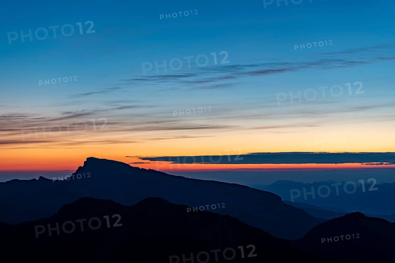 Summit of the high Ifen at sunrise