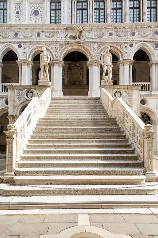 Staircase of the Giants in the courtyard of the Doge's Palace