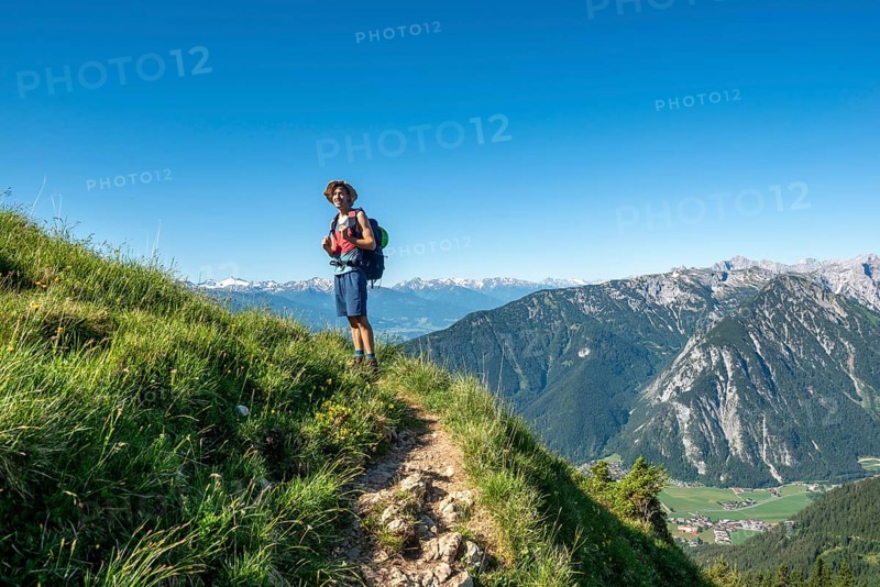 Hiker on a hiking trail
