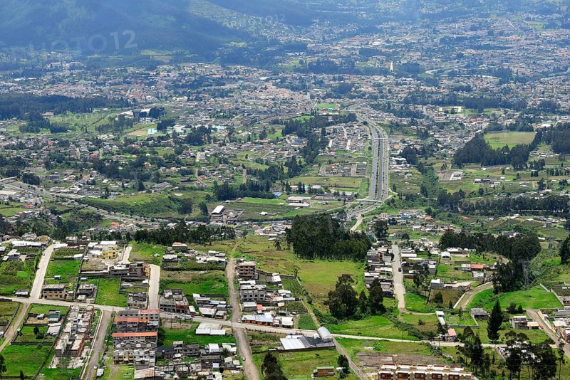 View from the south to the suburbs of the capital