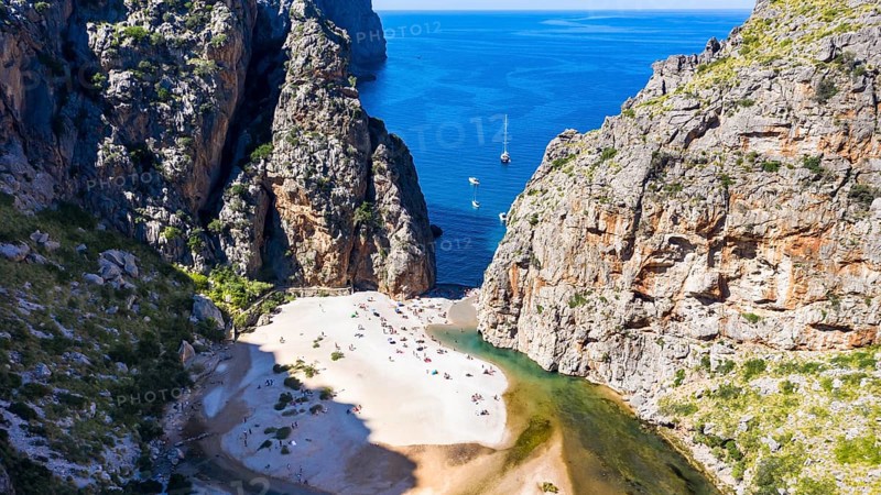 Aerial view Sa Calobra