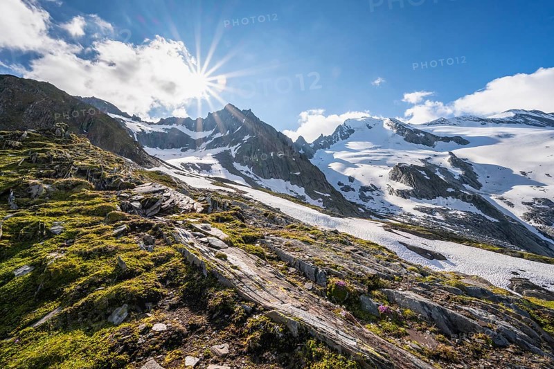 Snow-covered mountains