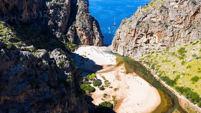 Aerial view Sa Calobra