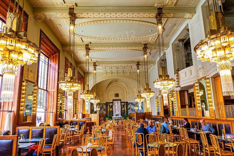 Cafe in the Municipal House on the Square of the Republic
