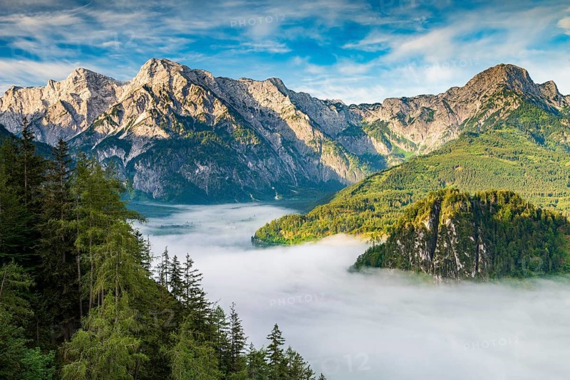 Almsee im Nebel